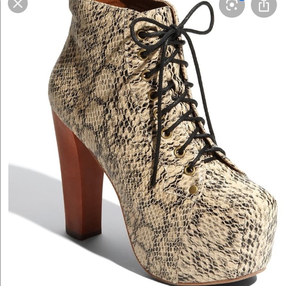 Jeffrey Campbell Shoes - Jeffrey Campbell Lita Python Snake Platform Heel